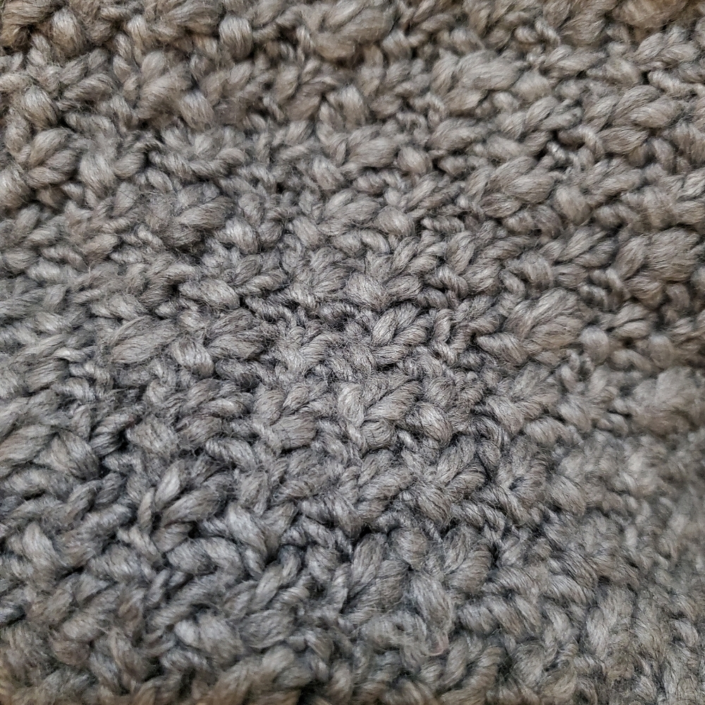 Loft Chunky Wool Gray Open Front Cardigan - image 6